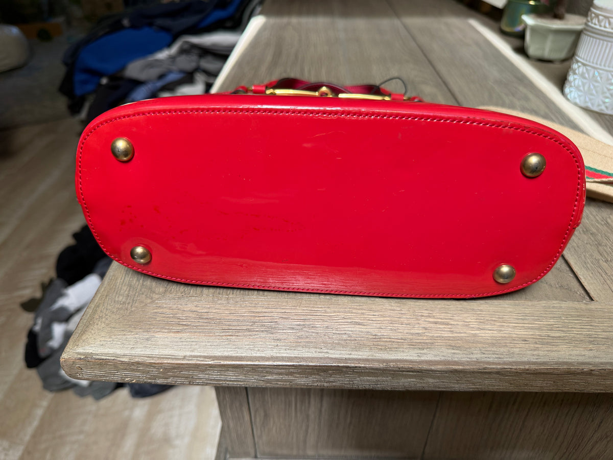Gucci patent crossbody