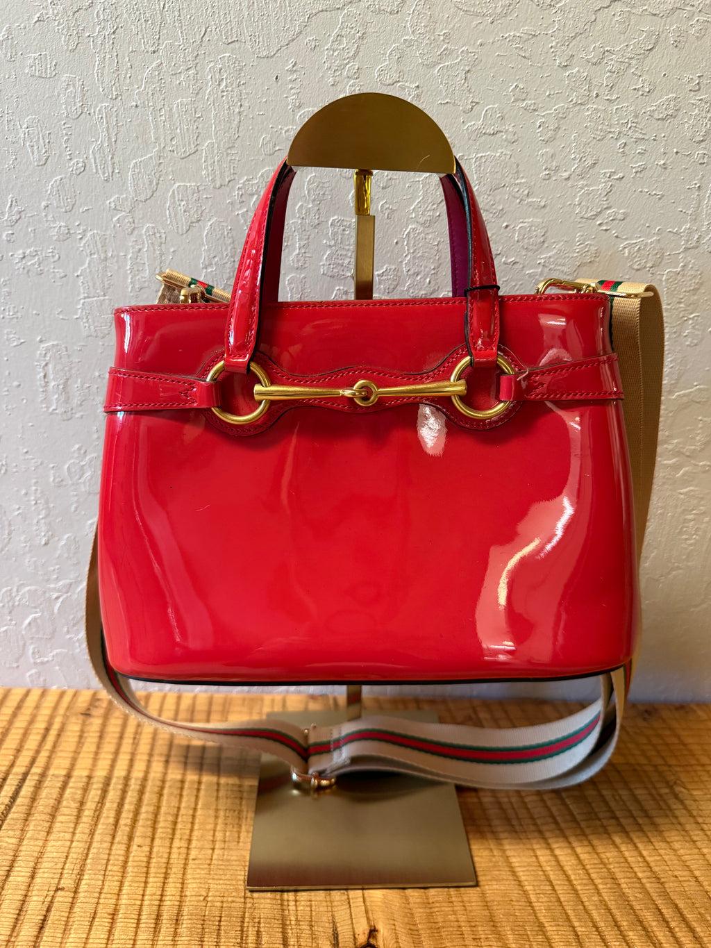 Gucci patent crossbody