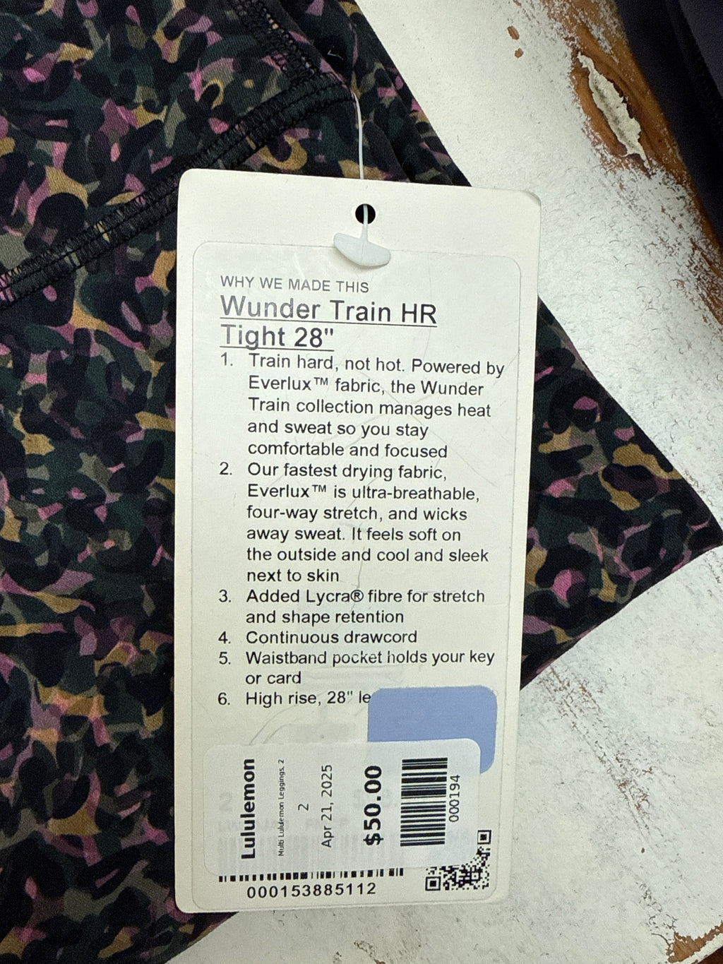 Lululemon Wunder Train HR Tight 28”