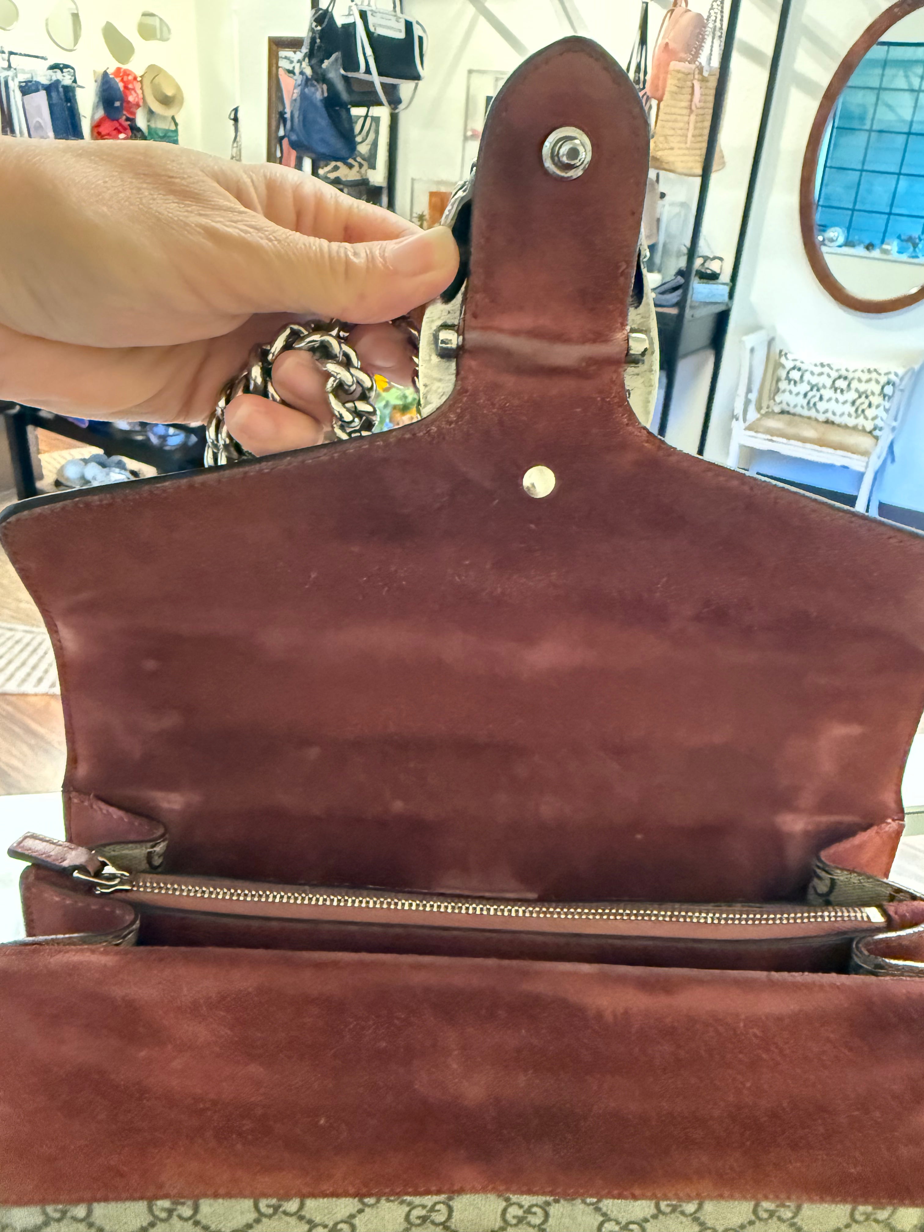 GUCCI GG Supreme Monogram Blooms Dionysus shoulder bag