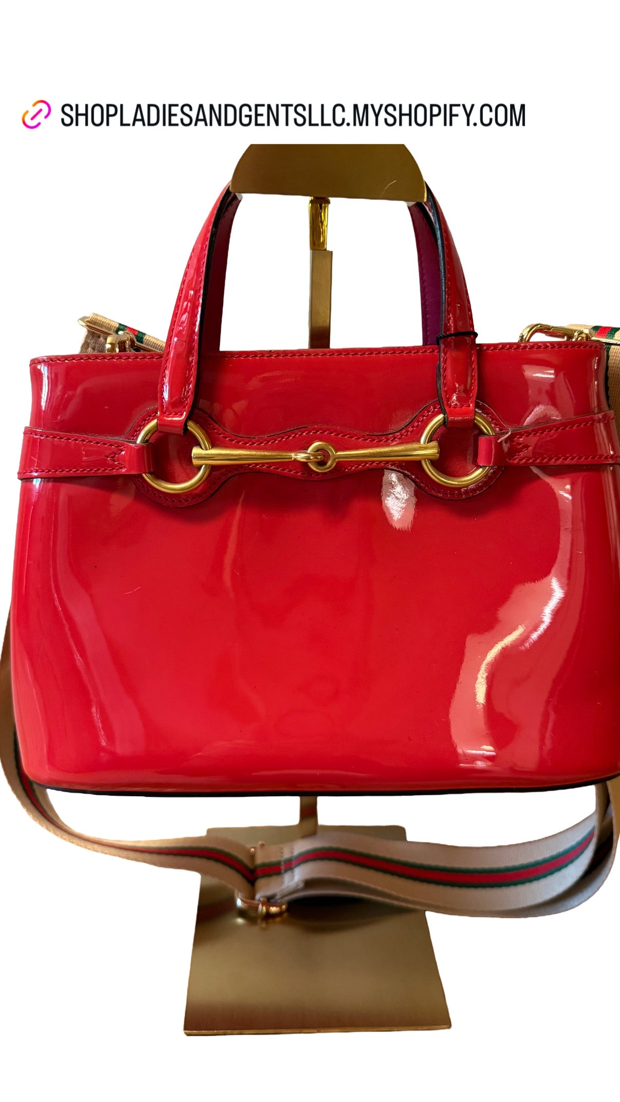 Gucci patent crossbody