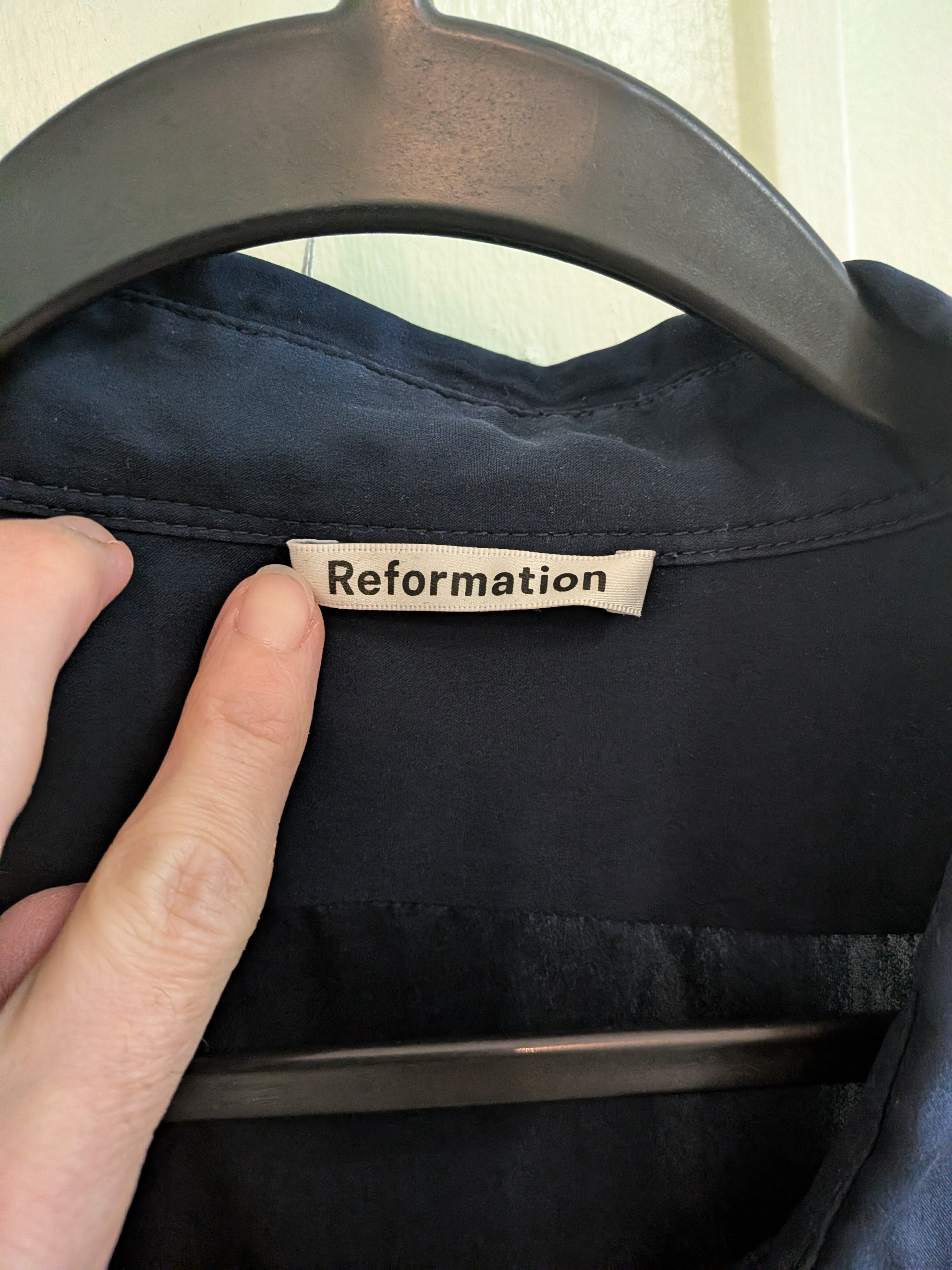 Reformation 100% silk blouse